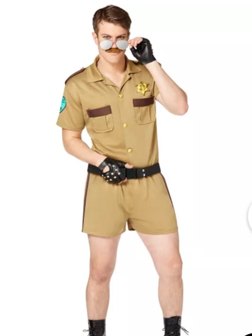 Spirit Halloween Adult Sergeant Short Pants Cop Costume Size Medium